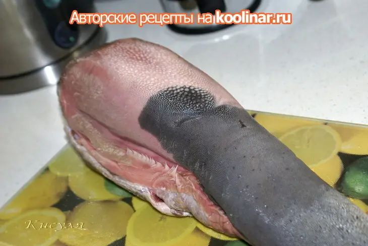 Рулет из свинины  с языком "деликатесный": шаг 1