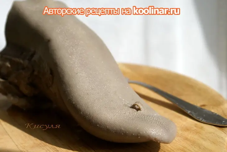 Рулет из свинины  с языком "деликатесный": шаг 2
