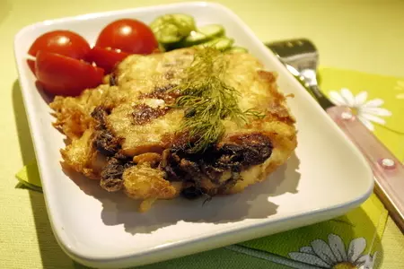 Жаренная треска, фаршированная грибами: шаг 7