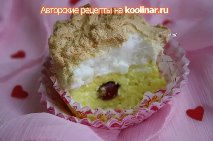 Пирожные "капли росы" с клюквой.: шаг 3