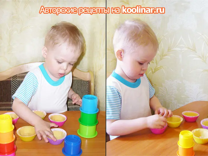 Клубничная манная каша в корзиночках: шаг 2