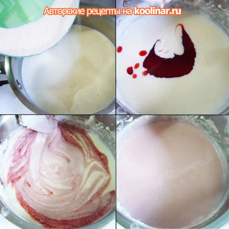 Клубничная манная каша в корзиночках: шаг 5