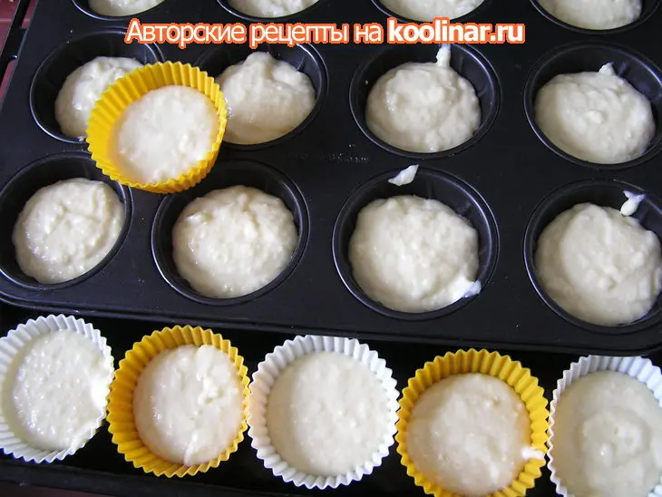 Маффины яблочно-ананасовые на перепелиных яйцах.: шаг 3