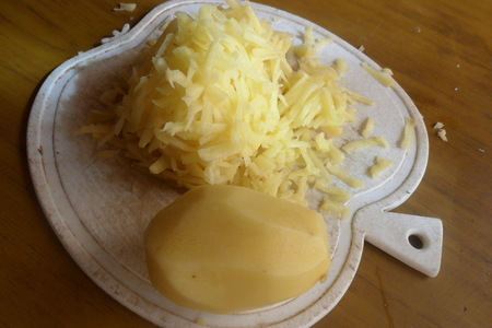 Картофельные оладьи с ветчиной и сыром: шаг 3