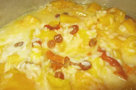 Тыквенная каша с рисом и сухофруктами: шаг 8