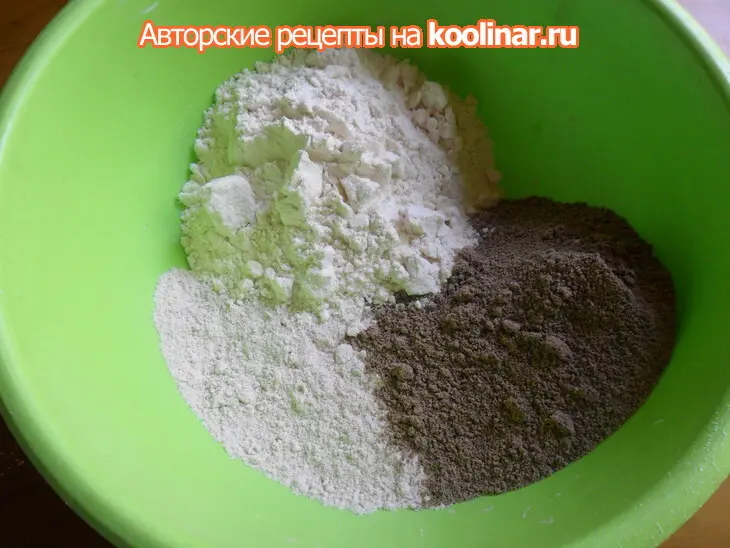 Пшеничный хлеб с льняной мукой: шаг 1