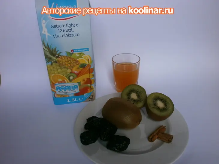 Смузи из чернослива и киви из серии " худеем вкусно": шаг 1