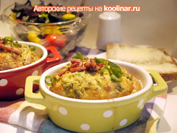 Сливочная яичница с беконом из духовки (идеи для завтрака): шаг 5