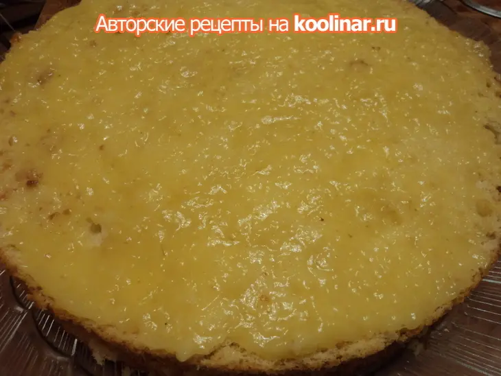 Торт лимонно-лаймовый с персиками.: шаг 11