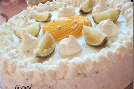 Торт лимонно-лаймовый с персиками.: шаг 15