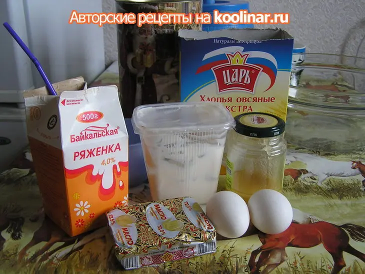 Овсяно-медовое печенье с бананом: шаг 1
