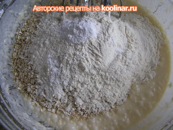 Овсяно-медовое печенье с бананом: шаг 3