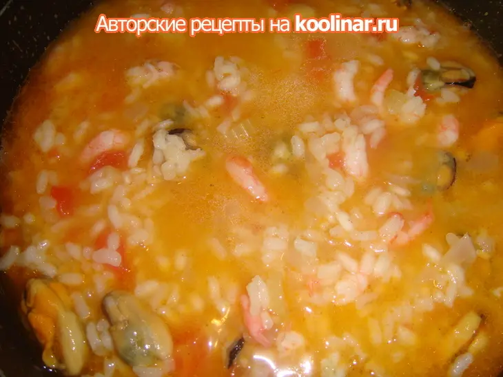 Ризотто с морепродуктами: шаг 4