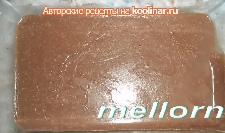 Желе из топленого молока с кусочками шоколадного желе: шаг 2