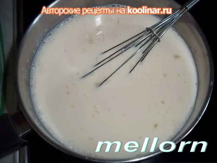 Желе из топленого молока с кусочками шоколадного желе: шаг 3