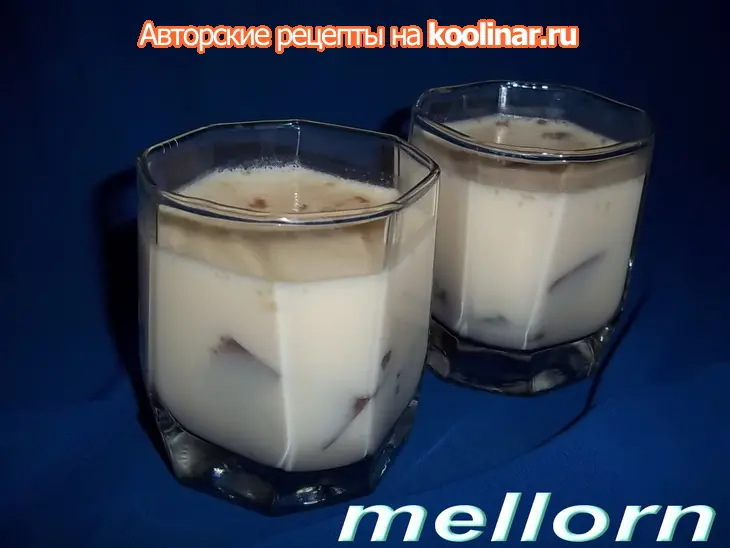 Желе из топленого молока с кусочками шоколадного желе: шаг 6