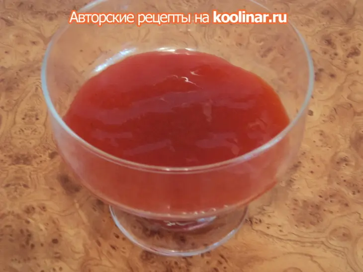 Рисовая каша с клубничным соусом.: шаг 4