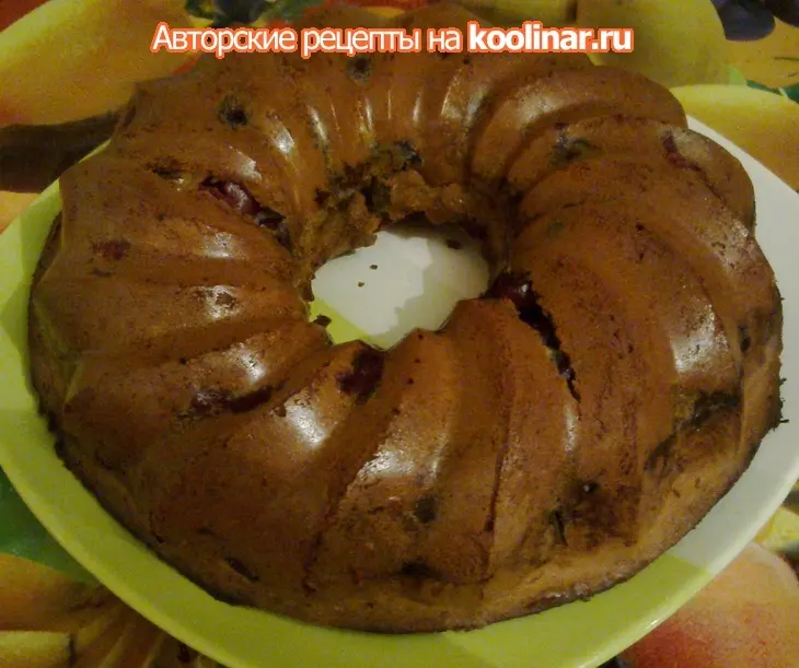 Кекс "яблочно-черешневый с корицей и коньяком": шаг 1