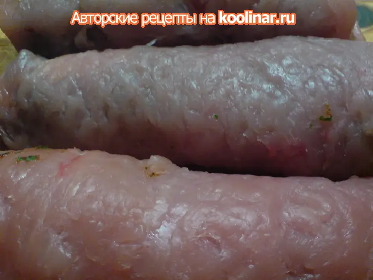 Шашлычки-рулетики из мяса индейки: шаг 5