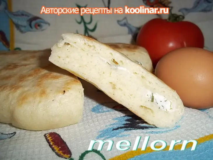 Лепешки из манки с брынзой: шаг 8