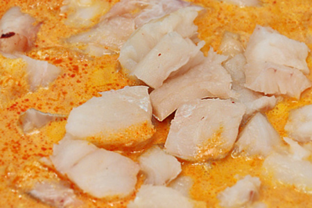 Треска с креветками в томатно-кокосовом соусе с пастой карри: шаг 6