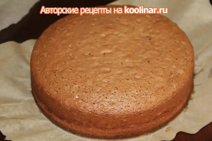 Торт " вишневый трюфель": шаг 2