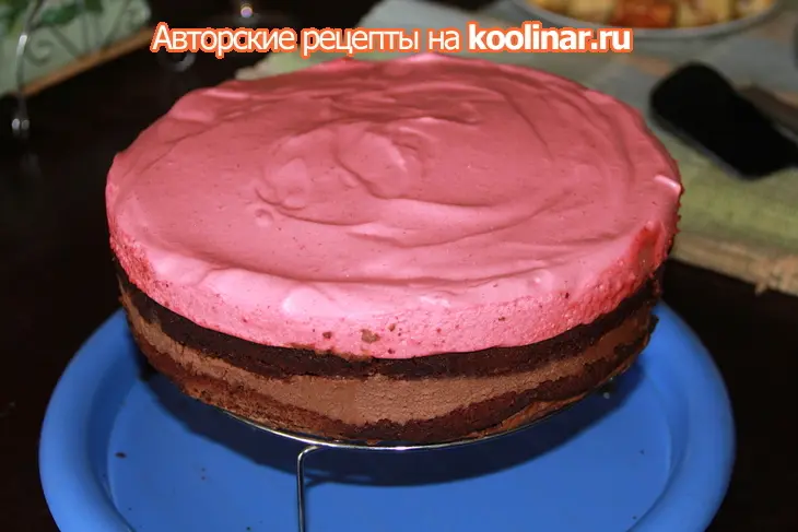 Торт " вишневый трюфель": шаг 6