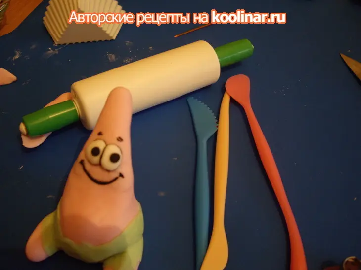Торт "губка боб квадратные штаны": шаг 5