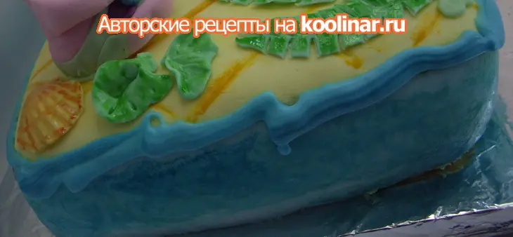 Торт "губка боб квадратные штаны": шаг 20