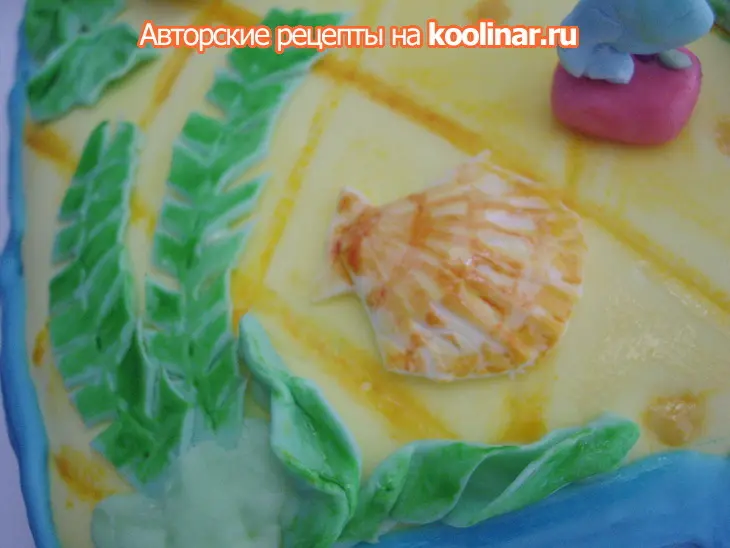 Торт "губка боб квадратные штаны": шаг 21