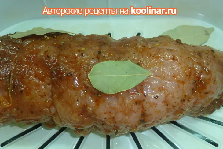 Диетический рулет из грудки индейки на пару, а кушают все!: шаг 6