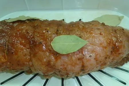 Диетический рулет из грудки индейки на пару, а кушают все!: шаг 6