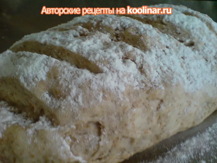 Серый хлеб на пиве с мёдом: шаг 7