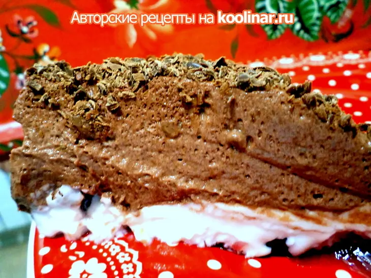 Сливочно-шоколадный десерт с даймом и вишней.: шаг 5