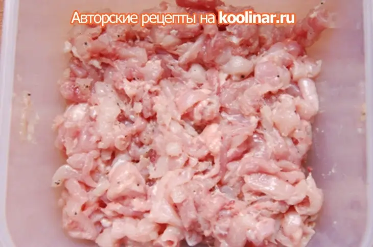 Домашние колбаски куриные: шаг 2