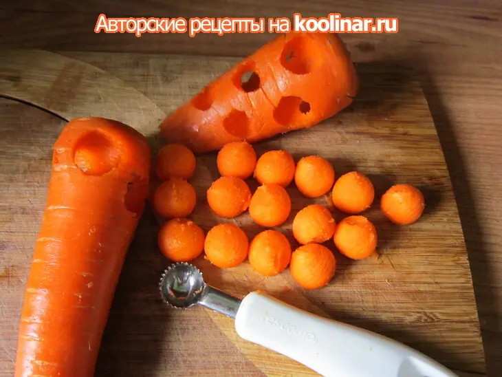Овощной салат с темпура: шаг 2