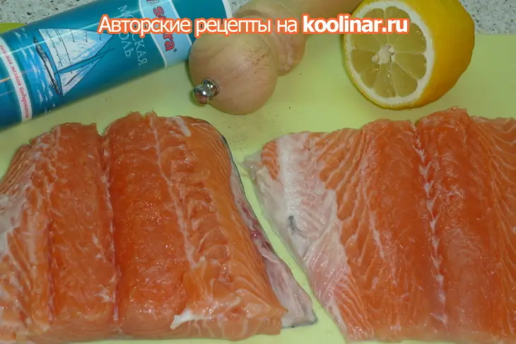 Лосось с соусом из кресс-салата: шаг 2