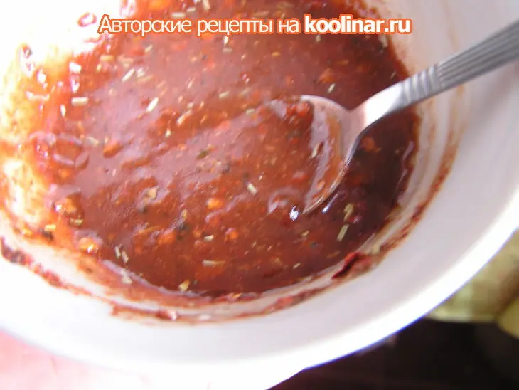 Пикантная острая  свинина с манговой сальсой «карнавал вкуса».: шаг 2