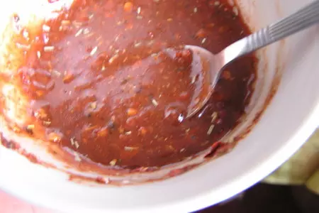 Пикантная острая  свинина с манговой сальсой «карнавал вкуса».: шаг 2