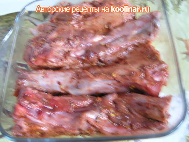 Пикантная острая  свинина с манговой сальсой «карнавал вкуса».: шаг 3