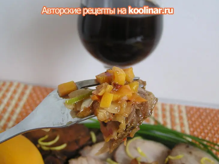 Пикантная острая  свинина с манговой сальсой «карнавал вкуса».: шаг 7
