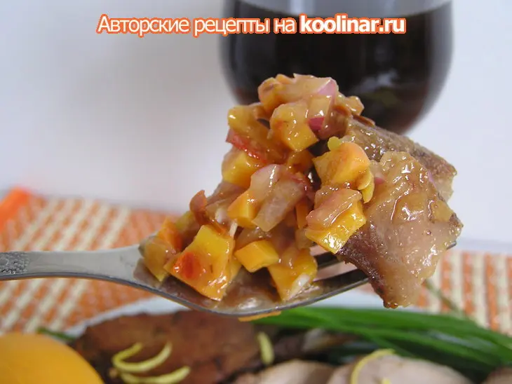 Пикантная острая  свинина с манговой сальсой «карнавал вкуса».: шаг 8