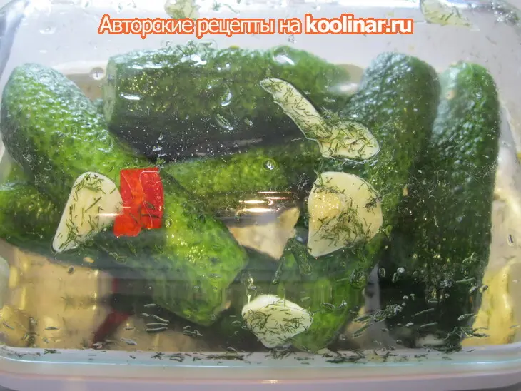 Малосольные огурцы .: шаг 4