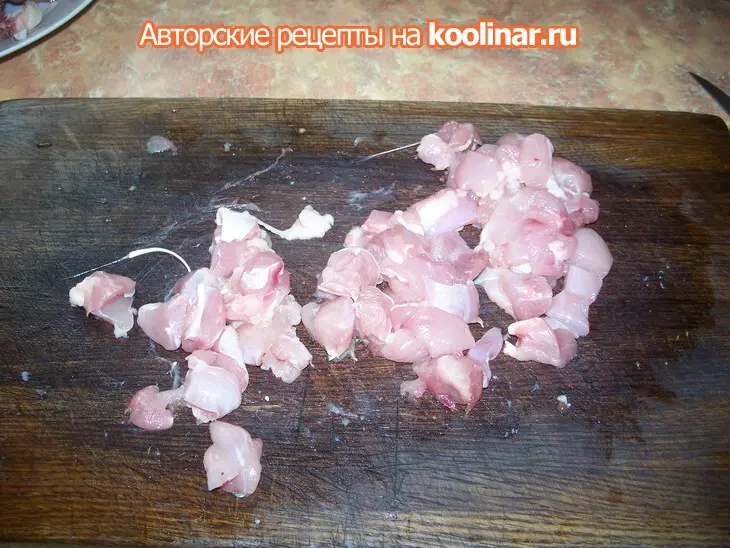 Куриная колбаса на пару  (два сорта): шаг 2