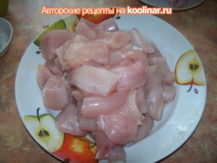 Куриная колбаса на пару  (два сорта): шаг 3