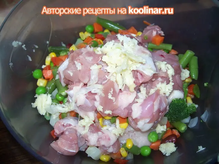 Куриная колбаса на пару  (два сорта): шаг 5