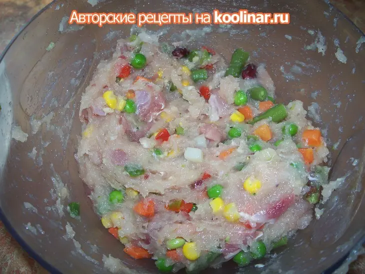 Куриная колбаса на пару  (два сорта): шаг 7