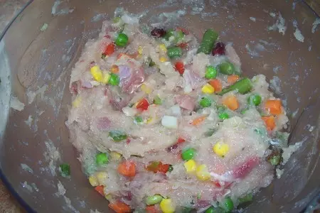 Куриная колбаса на пару  (два сорта): шаг 7