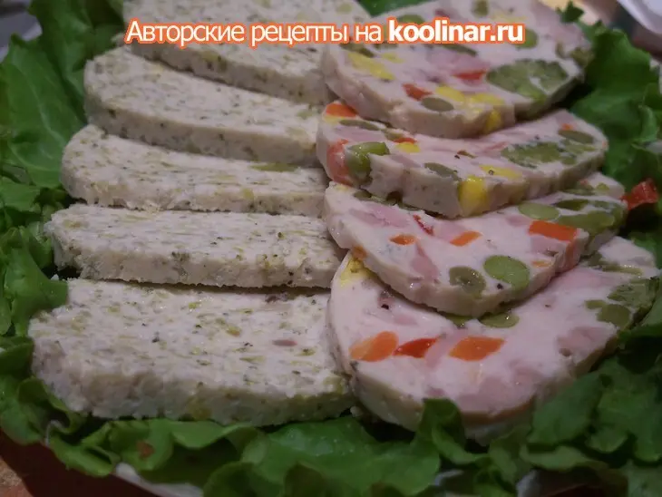 Куриная колбаса на пару  (два сорта): шаг 9