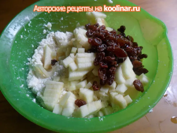 Творожные шарики с яблоками: шаг 4